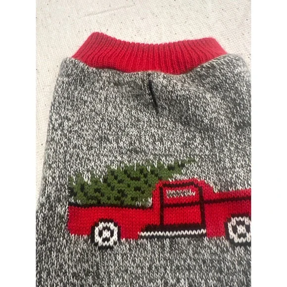 Petrageous Designs Dog Sweater Red Truck Christmas Tree Knit Holiday Small - Picture 2 of 5